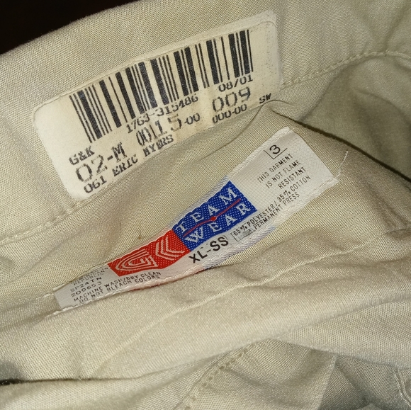 🤑5/$12 (3) Men's Short Sleeve Work Shirt Bundle Size XL - Picture 6 of 9